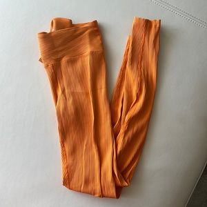 Year of ours neon orange high waisted legging - small